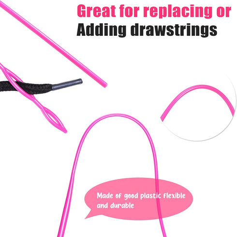 8 Pieces Drawstring Cords Replacement Drawstrings with Three Easy Threaders for Sweatpants Shorts Pants Jackets Coats (8 Pieces)...