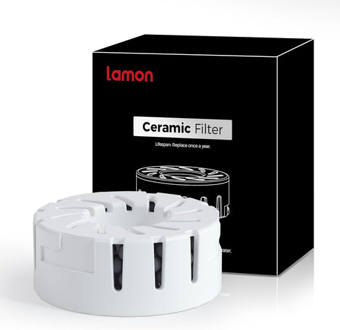 Lamon Small Ceramic Filter for MistZero Evaporative Humidifier, Eliminate White Mist, Prevent Hard Water Build-Up, Filter Mineral Deposits...
