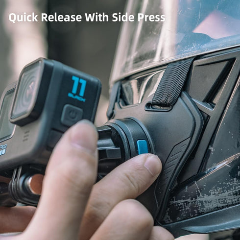 SUREWO Magnetic Quick Release Motorcycle Helmet Chin Strap Mount Compatible with Go pro Hero 12,11,10, 9, 8, 7, (2018), 6 5,DJI Osmo Action 4/3, A...