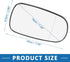 Passenger Right Side Heated Mirror Glass Replacement 12795610 Car Accessory for SAAB 9-3 2003-2011...