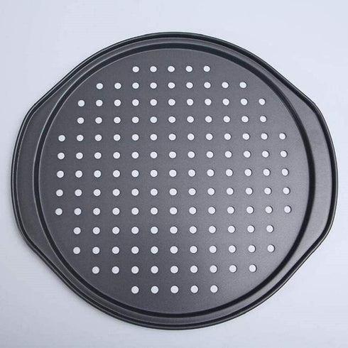 Latest 13 Inch Nonstick Carbon Steel Pizza Pan Bakeware with holes Pizza Baking Pan for Oven Baking Supplies?35x32x1.3cm?...