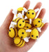 20 Pcs Wool Felt Bumble Bee,Cute Bee Craft Ball,Mini Crafts Ball Bumble Bee,for Baby Shower Decoration DIY Craft Jewelry Accessory...