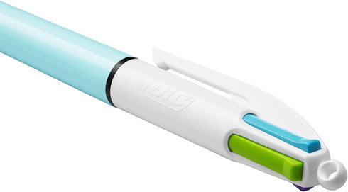 Bic 4 Colours Family Pen Pack of Retractable Ballpoint Pens with Four Ink Colours, Set of 4 (2 Mini, 2 Original)......