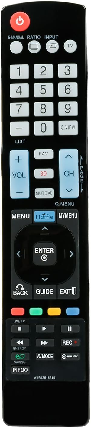 New AKB73615319 Replace Remote fit for LG TV 32LM6400 32LM6400-SA 32LM6400SA 42LM6400 42LM6400-SA 42LM6400SA 47LM6400 47LM6400-SA 47LM6400SA 55LM6...