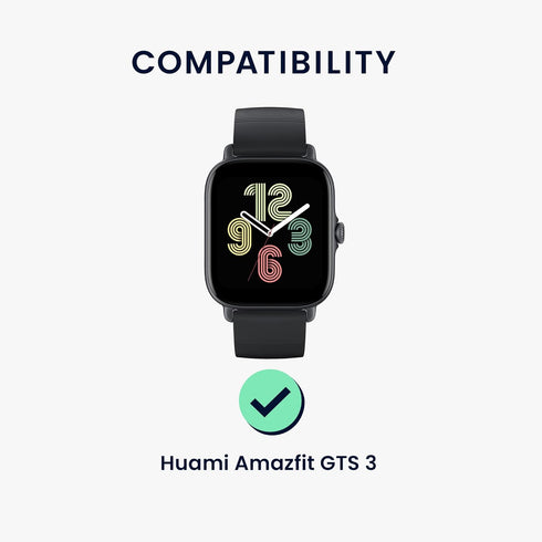 kwmobile Protective Film Compatible with Huami Amazfit GTS 3 Screen Protector - 2x Smart Watch Protector Anti-Fingerprint...