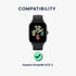 kwmobile Protective Film Compatible with Huami Amazfit GTS 3 Screen Protector - 2x Smart Watch Protector Anti-Fingerprint...