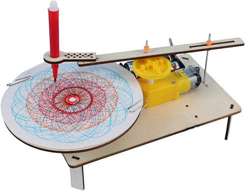 NUOBESTY Model Kit Robotics Kit Robot Toys Indoor Playset Physics Experiment Toy Early Education Toy DIY Electric Plotter Assembled Electric Plott...