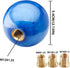 Round Ball Shift Knob Universal Marble Style Gear Shift Knob 5 6 Speed for Manual Automatic Vehicles with Adapters (Dark Blue)...