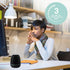 SpaRoom Mini Majesto Aromatherapy Ultrasonic Misting Essential Oil Diffuser for Medium Rooms, 100 mL Water Capacity, Matte Black...
