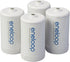 Eneloop Panasonic BQ-BS1E4SA D Size Battery Adapters for Use with Ni-MH Rechargeable AA Battery Cells, 4 Pack...
