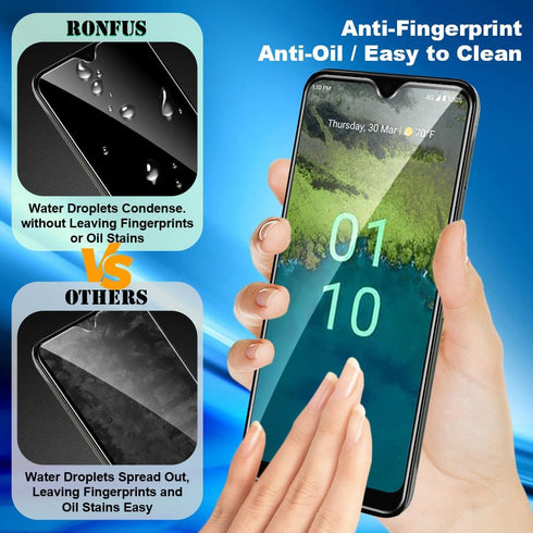 (3 Pack Compatible for Nokia C110 Tempered Glass Screen Protector,Case Friendly,Ultra HD, 9H Hardness,Touch Sensitive...