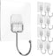 Adhesive Hooks for Hanging 33lbs Heavy Duty Towel Coat Hooks Waterproof Self Adhesive Wall Hooks for Bathroom Shower Kitchen Door Home Improvement...