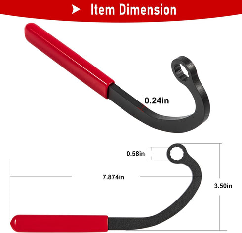 13mm Injection Pump and Idle Lock Nut Wrench Fits For Cummins B Series 5.9L Diesel Engines For Dodge Trucks Special Offset Wrench...