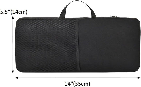 Soft Carrying Case Portable Protection Sleeve Pouch Bags with Handle Strap Compatible with Logitech K400 Plus Wireless Touch with Easy Media Contr...
