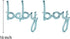 Tellpet Baby Boy Balloons, Blue Baby Boy Letter Balloon Baby Shower Decorations for Boy...