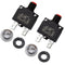 13 Amps Thermal Circuit Breakers 125/250V AC 32V DC Push Button Manual Reset Overload Protector Switch 13A 2 Pack with Transparent cover...