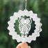 9 Pcs Owl Bird Scare Discs Set Reflective Wind Spinners Outdoor Garden Decor Scare Birds Squirrels Away for Yard Patio Farm...