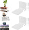 Invisible Floating Bookshelves, Heavy-Duty Book Organizers, Wall Mounted Bookshelf, Iron Storage Shelves for Bedroom, Living Room, Office (Small) ...
