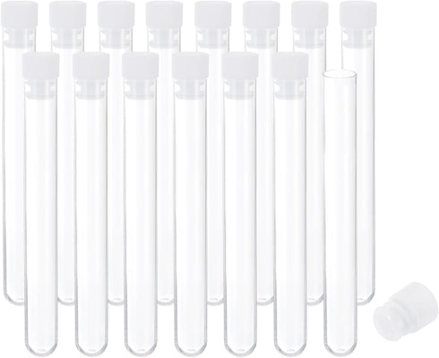 PATIKIL 4" Length Plastic Sewing Needle Storage Holder, 15 Pack Portable Embroidery Needle Pin Toothpick Storage Tubes Cases Box for Craft Knittin...