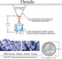 EVEVIC Austrian Crystal Cube Pendant Necklaces for Women 14K Gold Plated Hypoallergenic Dainty Jewelry...