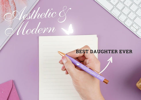 InnoBeta Daughter Gifts, Ballpoint Pen Set of 4, Gift Ideas for Daughter on Birthday, Christmas...