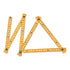 uxcell Folding Ruler 100cm 6 Fold Metric Measuring Tool ABS for Woodworking Engineer Yellow...
