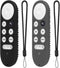 2 Pack Silicone Case for Chromecast with Google TV 2020 Voice Remote Protective Cover for 2020 Chromecast Voice Remote (Black+Dark Gray)...