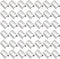 200Pcs 6x11mm Fold Over End Caps Fasteners Clamps, End Fasteners Crimp, Leather Rope Clips, Ribbon Caps End Clip End Clamps Cord Rope Clip for DIY...