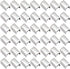 200Pcs 6x11mm Fold Over End Caps Fasteners Clamps, End Fasteners Crimp, Leather Rope Clips, Ribbon Caps End Clip End Clamps Cord Rope Clip for DIY...