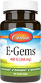Carlson- E-Gems, 400 IU (268 mg), Heart Health & Optimal Wellness, Antioxidant, 90 soft gels...