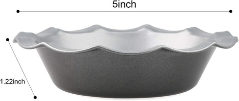Mini Pie Pans Set of 4 Small Pie Tins Nonstick Round Pie Plate for Baking...