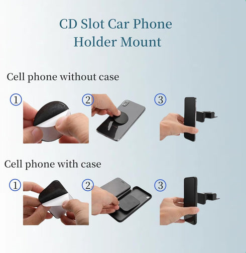 CD Slot Car Phone Holder Mount for Car Magnetic Mount Compatible with Case iPhone 15/14/13/12 Pro Max Plus Mini Smartphone 17.2mm Ball Adapter CD ...