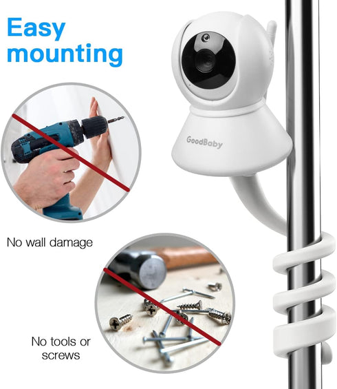 Flexible Twist Mount for GoodBaby SM35PTZ Baby Monitor Camera No Tools or Wall Damage Required...