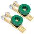 Spurtar Car Battery Disconnect Switch 12V - 24V Top Post 2Pcs, Quick Disconnect Battery Cut Off Switch for Truck RV Boat Vehicles, Green Knob...