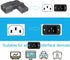 Right Angle C13 to C14 IEC AC Plug Adapter, 2 Pack, 90 Degree Design, PVC, Pure Copper, 250VAC 10A Max...