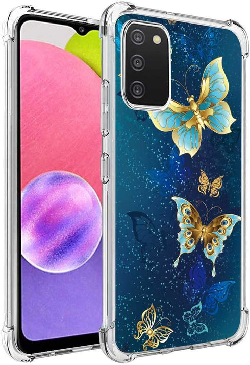 for Galaxy A03S Case: Slim Flexible TPU for Girls Women Airbag Bumper Shock Absorption Rubber Soft Silicone Case Cover Fit for Samsung Galaxy A03S...