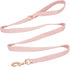 Soft Cotton Dog Leash, 5 Ft Heavy Duty Corduroy Dog Leashes with Gold Metal Hook for Small Medium Large Dogs,Small,Light Pink...