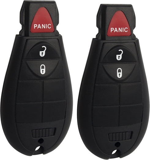 3 Button Entry Keyless Key Fob Compatible for Dodge Challenger, Charger, Grand Caravan, Chrysler 300, RAM 1500 2500 3500 Keyless Entry Remote Repl...