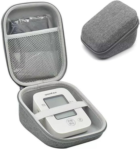 Carrying Case for Omron 5 Series Wireless Upper Arm Blood Pressure Monitor OMRON BP7250 /BP5100 /BP7100 Monitors, Mesh Pocket for Batteries and Ch...