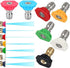 7 Pieces Pressure Washer Spray Nozzles Tips Set 1/4Inch Quick Connect, 2.5 GPM, Rated Up to 4500 PSI...