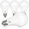 E ENERGETIC LIGHTING 4 Pack Dimmable A21 LED Bulb, 150 Watt Equivalent, Daylight 5000K, 2600LM Super Bright Light Bulbs, E26 Standard Base, Damp R...
