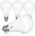 E ENERGETIC LIGHTING 4 Pack 150 Watt LED Light Bulb, Super Bright A21 Daylight 5000K, Non-Dimmable, 2300LM LED Bulb, High Lumen Light Bulbs, E26 B...