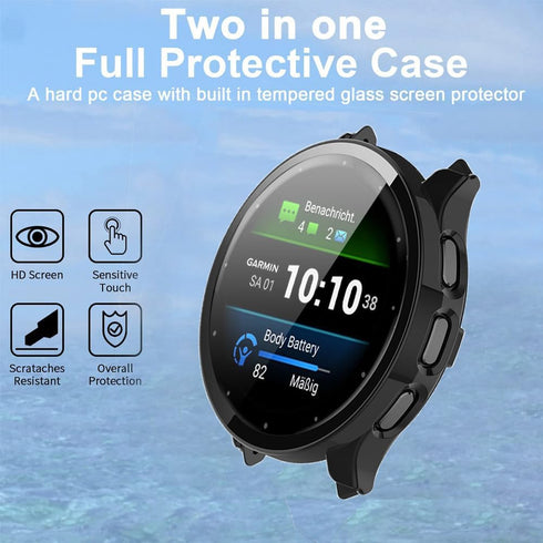 Compatible for Garmin Venu 3S Case, Lamshaw Hard PC Case with Screen Protector Compatible for Venu 3S 41mm / Venu 3 45mm Smartwatch (Venu 3S 41mm,...