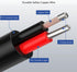 4FT DC 5.5MM x 2.1MM Male and Female Plug to Bare Wire Open End Power Wire Supply Repair Cable,Barrel Connector for CCTV Camera,DVR,LED Strip Ligh...
