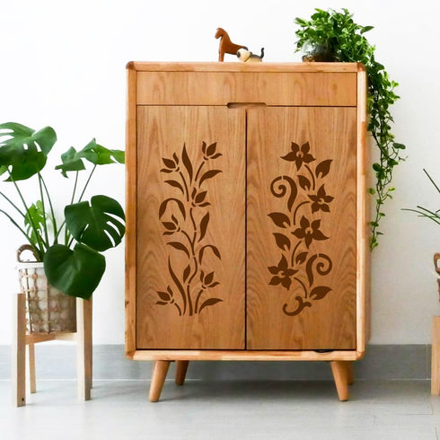 14PCS Leaves Stencils for Crafts Flowers Reusable Stencils for Painting Vines Stencils for DIY Crafts Texture Reusable Drawing Templates Stencils ...