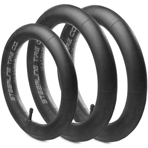 Two 16'' x 1.5/1.75 R and One 12.5'' x 1.75/2.15 F Premium Explosion Proof Inner Tire Tube for All BOB Revolution & Stroller Strides - BOB Strolle...