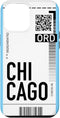 iPhone 14 Pro Max Chicago Air Ticket Phone Case Boarding Pass City Plane Case...