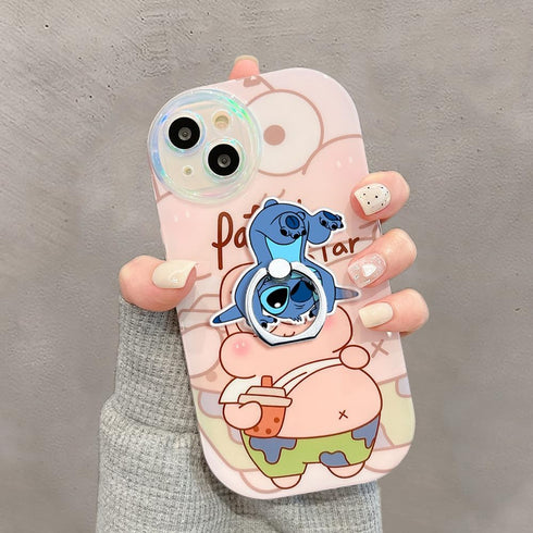Phone Ring Holder Stand,Cute Stitch Phone Ring Stand Holder Phone Case Finger Grip Stand Holder 360 Rotation Phone Grip Kickstand for Smartphones ...