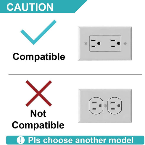 Outlet Shelf, Wall Holder for Kitchen Organization,A Space Saving Solution for Google,Speakers,Phones,Electric Toothbrush and More (White-Decora-H...