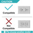 Outlet Shelf, Wall Holder for Kitchen Organization,A Space Saving Solution for Google,Speakers,Phones,Electric Toothbrush and More (White-Decora-H...